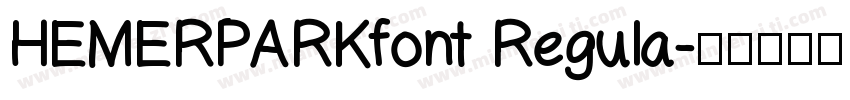 HEMERPARKfont Regula字体转换